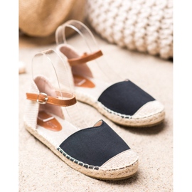 SHELOVET Espadrilles textiles le noir 1