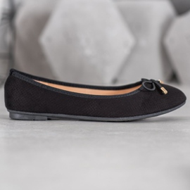 Clowse Ballerine Avec Noeud le noir 1