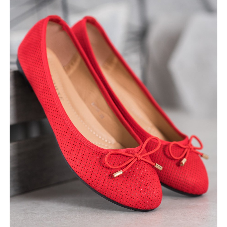 Clowse Ballerine Avec Noeud rouge 2