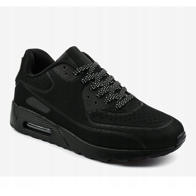Chaussures de sport noires pour hommes 5586-2 le noir 1