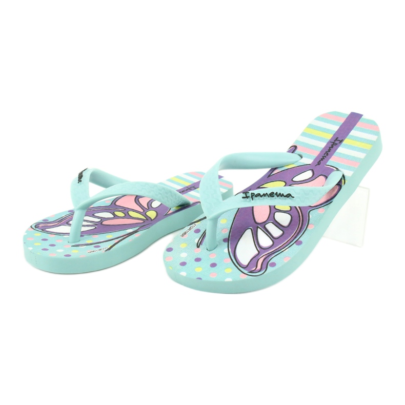Tongs papillon Ipanema Temas KIDS 82773 violet vert 2 Tongs papillon Ipanema Temas KIDS 82773 violet vert 2