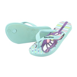 Tongs papillon Ipanema Temas KIDS 82773 violet vert 3 Tongs papillon Ipanema Temas KIDS 82773 violet vert 3