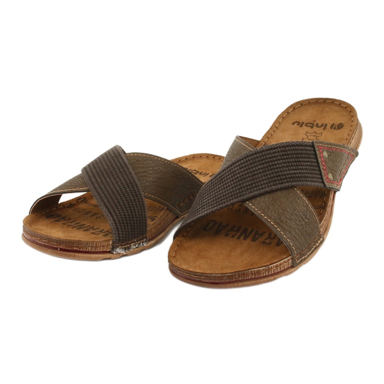 Chaussons homme Inblu GG011 marron brun 2