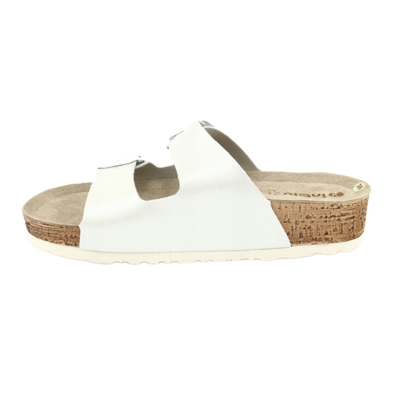 Chaussons femme blanc perle Inblu NM019 multicolore 1