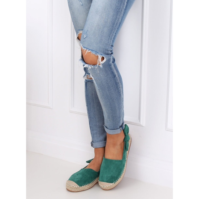 Espadrilles vertes pour femmes 3016 Vert 1