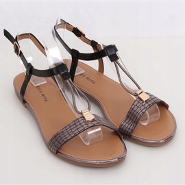 Sandales noires pour femmes WL014 Noir le noir 1