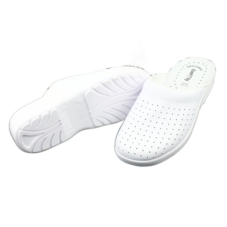 Chaussons médicaux blancs Comfooty Alessio blanche 3