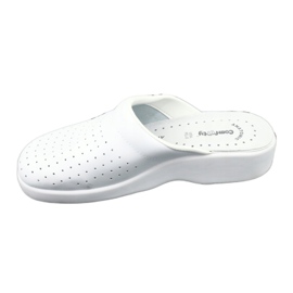 Chaussons médicaux blancs Comfooty Alessio blanche 1