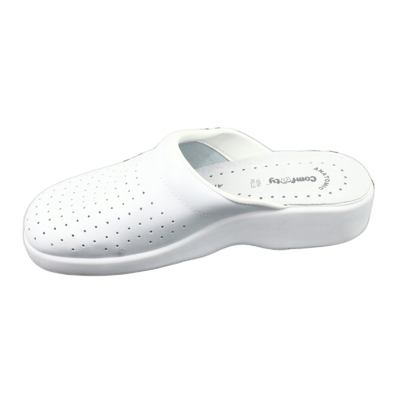 Chaussons médicaux blancs Comfooty Alessio blanche 1