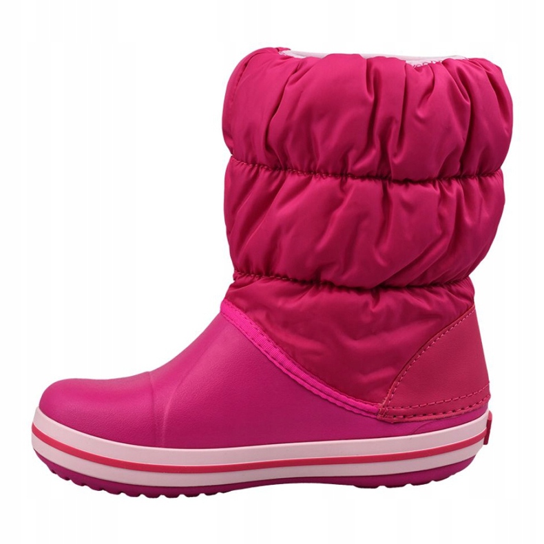 Crocs Winter Puff Boot Jr 14613-6X0 le noir rose 1
