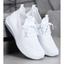 SHELOVET Chaussures de sport ajourées blanche 1