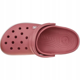 Chaussures Crocs Crocband 11016-6PH blanche rose 2
