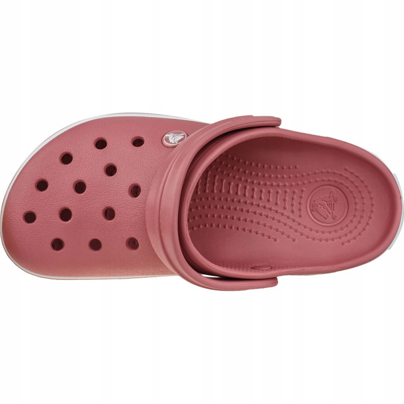Chaussures Crocs Crocband 11016-6PH blanche rose 2