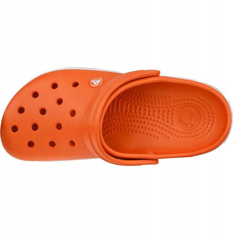 Crocs Crocband 11016-846 chaussures blanche orange 2 Crocs Crocband 11016-846 chaussures blanche orange 2