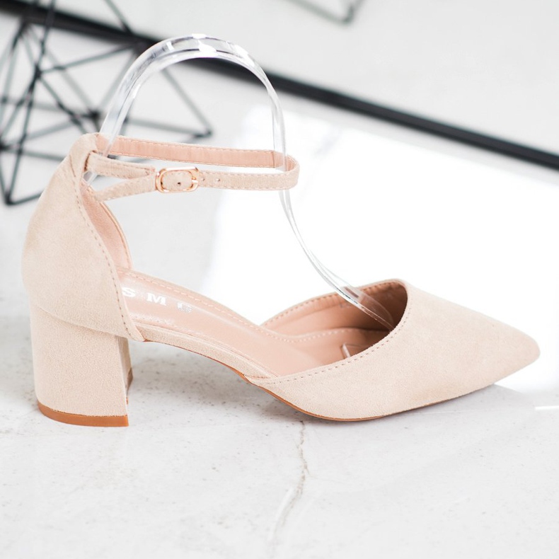 SHELOVET Escarpins classiques avec boucle brun 2