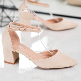 SHELOVET Escarpins classiques avec boucle brun 3