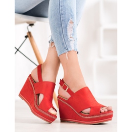 Best Shoes Sandales de mode rouges 2