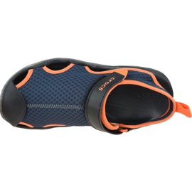 Crocs M Swiftwater Mesh Deck Sandale M 205289-4V9 bleu marine 2