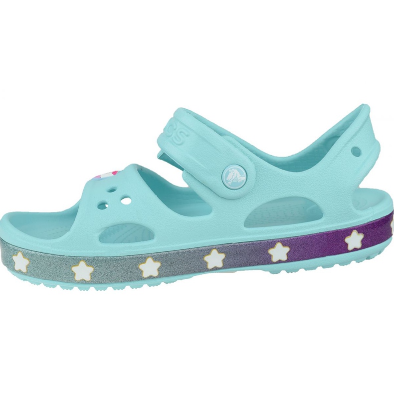 Sandale à breloques licorne Crocs Fun Lab K 206366-4O9 bleu 1