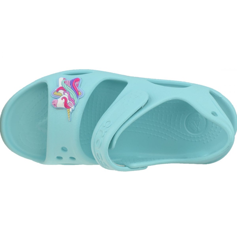 Sandale à breloques licorne Crocs Fun Lab K 206366-4O9 bleu 2