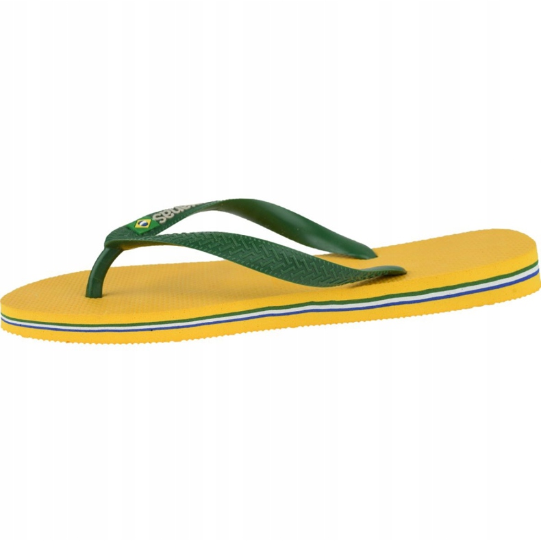 Havaianas Brasil Logo M 4110850-1652 tongs vert jaune 1