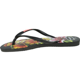 Tongs d'été minces Havaianas 4129848-1069 le noir multicolore 1