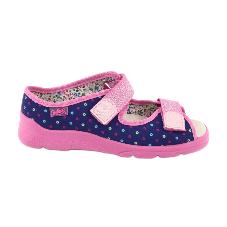 Chaussures pour enfants Befado 869Y137 bleu marin rose 1