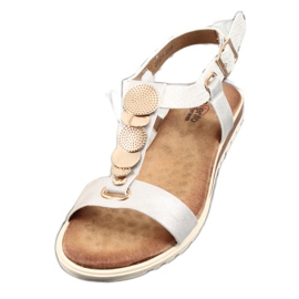 Sandales femme Evento argent 20SD14 2067 blanc gris 5
