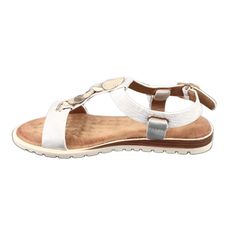Sandales femme Evento argent 20SD14 2067 blanc gris 4