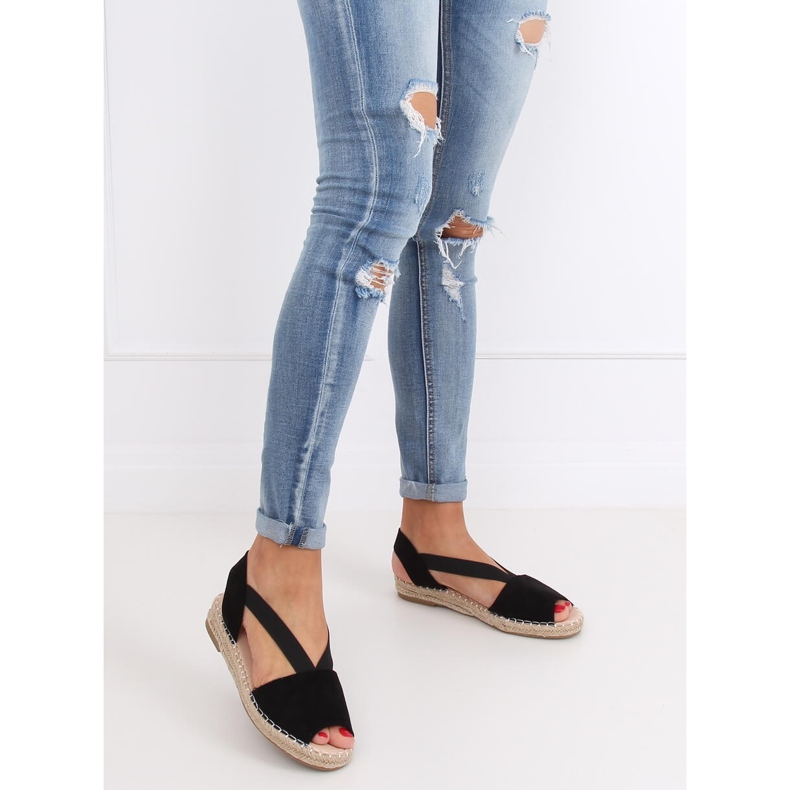 Espadrilles femme noires 0M815 Noir 2