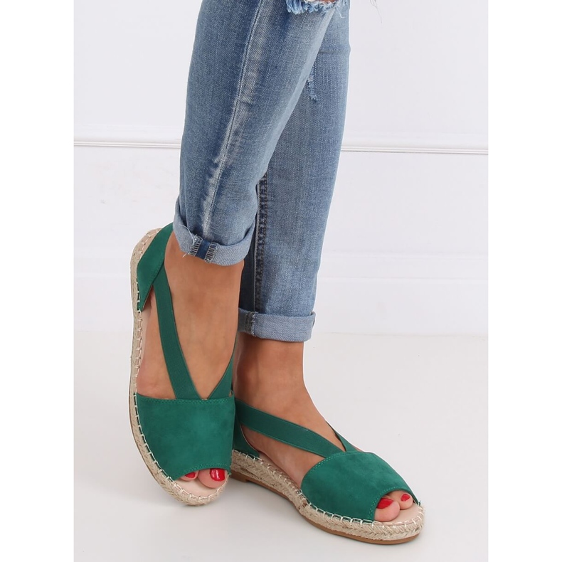 Espadrilles vertes pour femmes 0M815 Vert 1