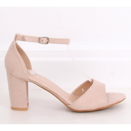 Sandales talons hauts beige 88-395 Nude 1