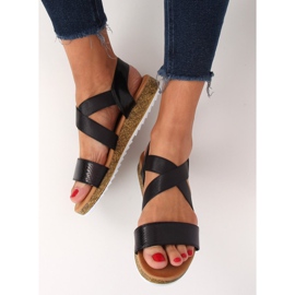 Sandales noires pour femmes AM042 Noir 2