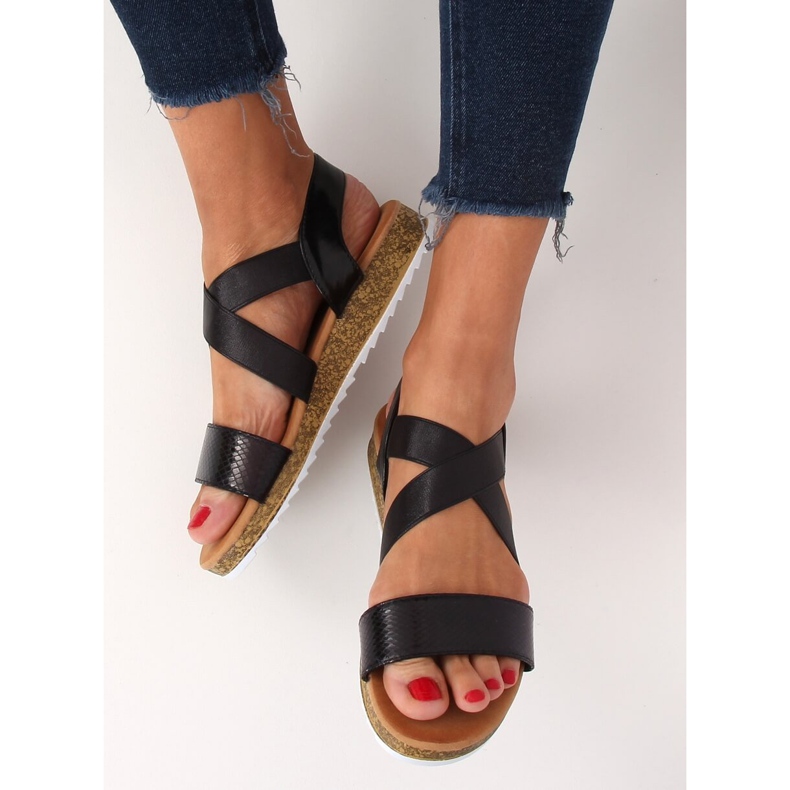 Sandales noires pour femmes AM042 Noir 2