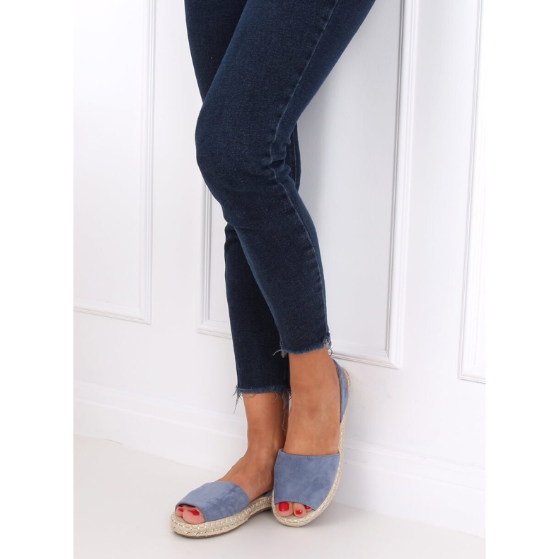 Bleu 99-26A Espadrilles bleues 2