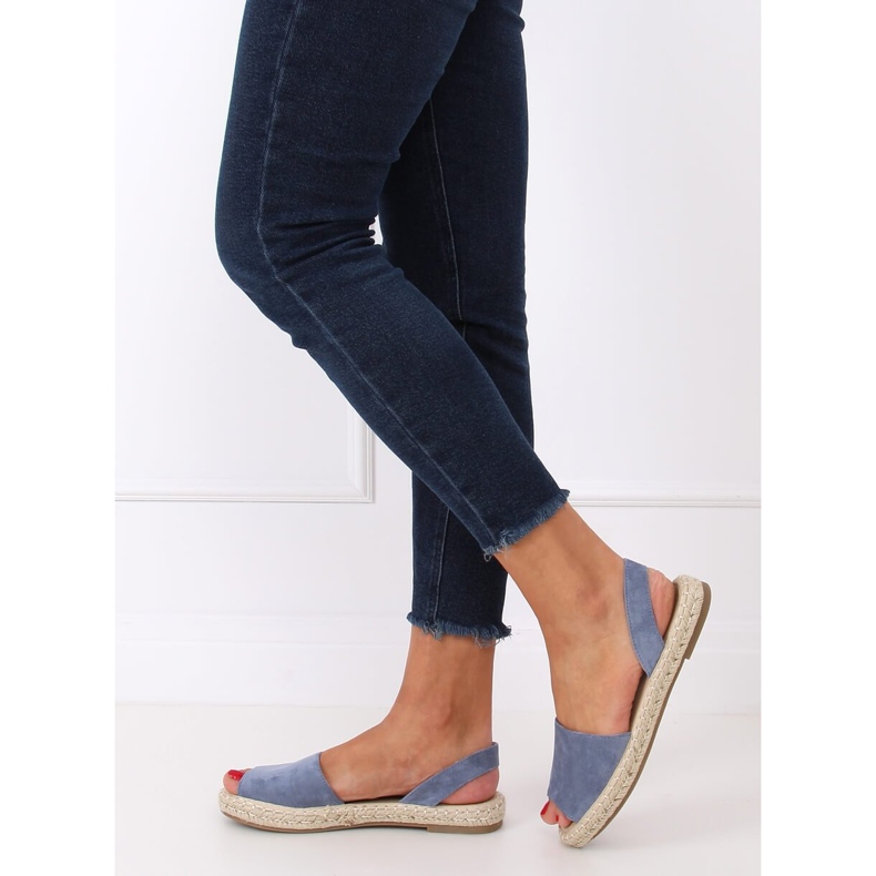 Bleu 99-26A Espadrilles bleues 1