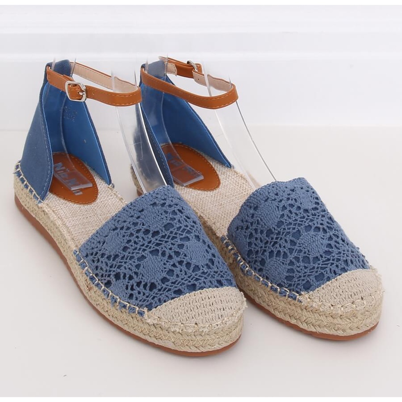 Espadrilles coupées bleu 3035 Bleu 1
