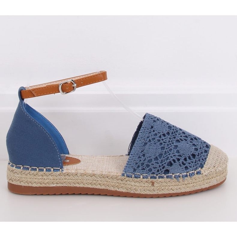 Espadrilles coupées bleu 3035 Bleu 2