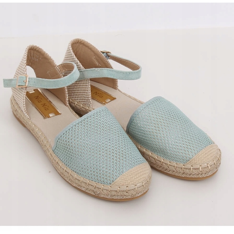 Espadrilles menthe pour femmes MB-64119 Vert 1