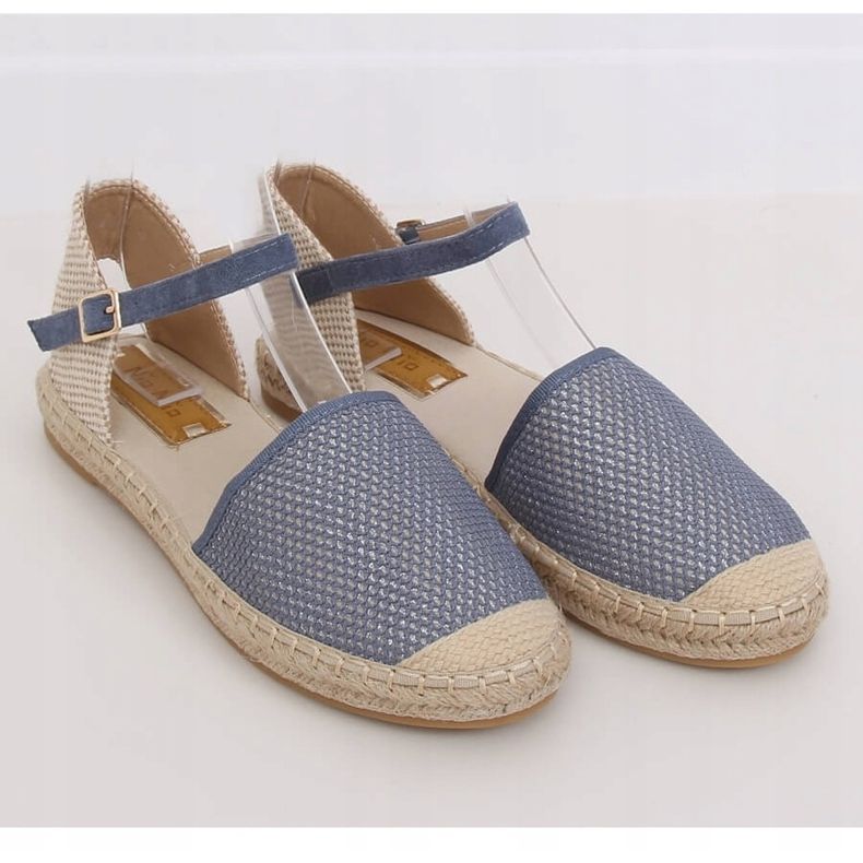 Espadrilles pour femmes bleues MB-64119 Bleu 1