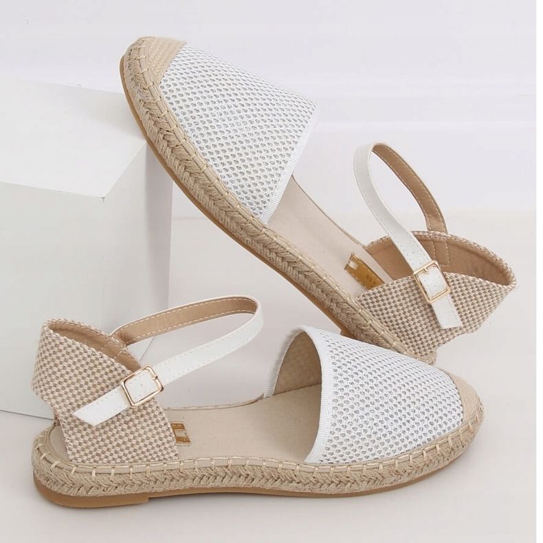 Espadrilles blanches pour femmes MB-64119 Blanc 1