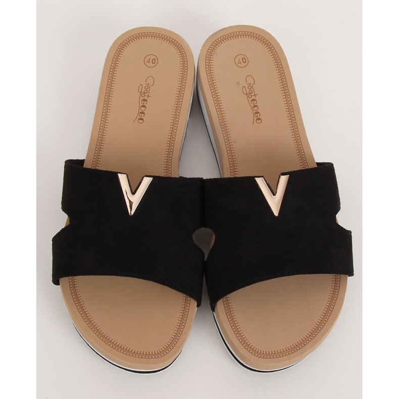 Chaussons noirs pour femmes G-5035 Noir 2