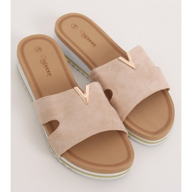 Chaussons femme beiges G-5035 Beige 1