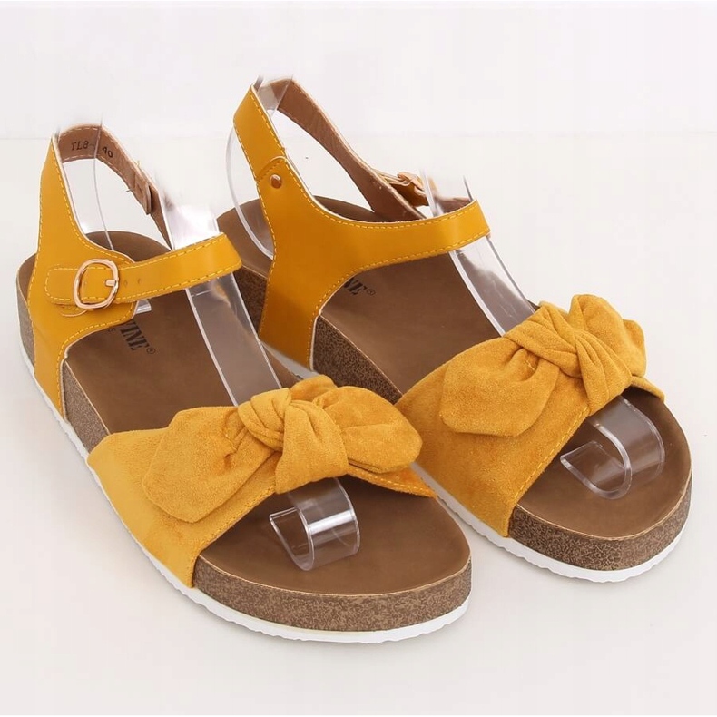 Sandales miel femme TL8-2 Jaune 1