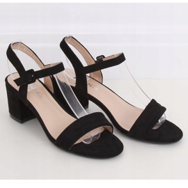 Sandales à talons noires 99-61A Noir le noir 1