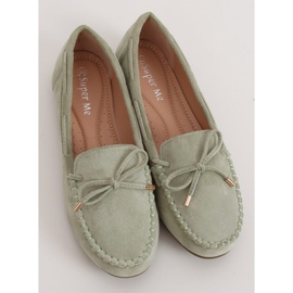 Mocassins femme aigue-marine LL97 Vert 1