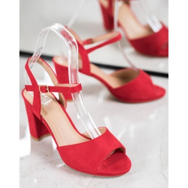 SHELOVET Chaussures classiques à talons hauts rouge 5