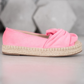 Seastar Espadrilles En Daim Sur La Plateforme rose 3