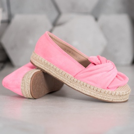 Seastar Espadrilles En Daim Sur La Plateforme rose 4