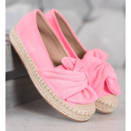 Seastar Espadrilles En Daim Sur La Plateforme rose 5
